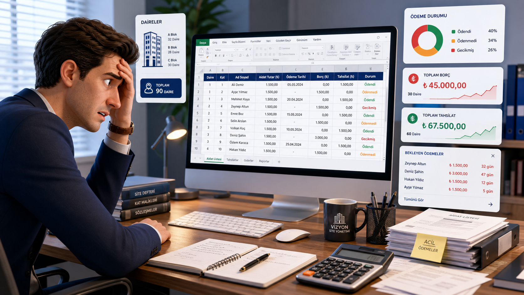 Excel ile Aidat Takibi Nasıl Yapılır?