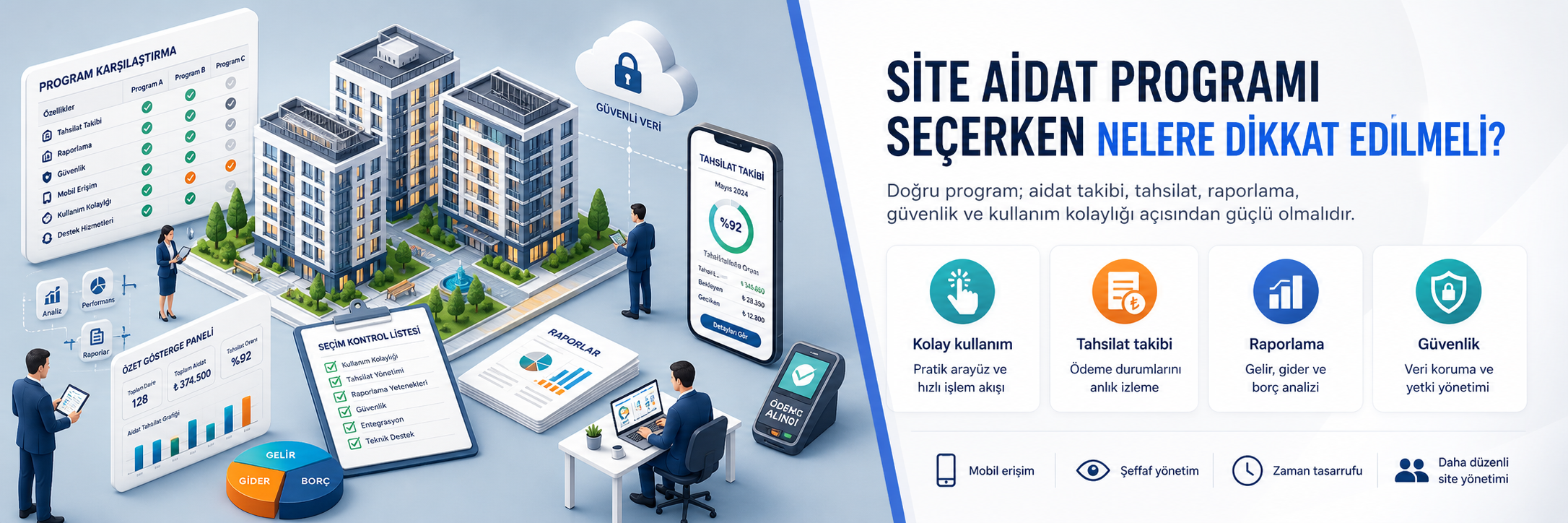Site Aidat Programı Seçerken Nelere Dikkat Edilmeli?